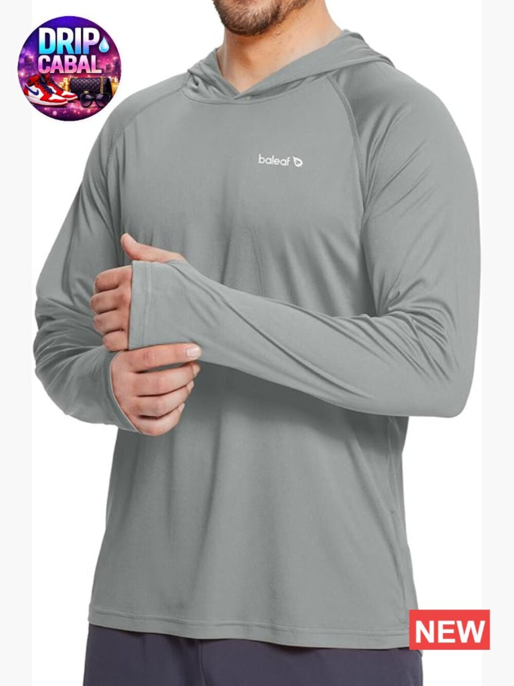 Men's UPF 50+ Sun Protection Hoodie Long Sleeve Rash Guard Fishing Shirt